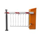 Schranke Magnetic.Access Pro-H Sperrbreite bis zu 6,0m (Sperrgitterschranke) rechts RAL9007 (graualuminium)