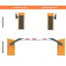 Schranke Magnetic.Access Pro-H Sperrbreite bis zu 6,0m (Sperrgitterschranke) rechts RAL9007 (graualuminium)