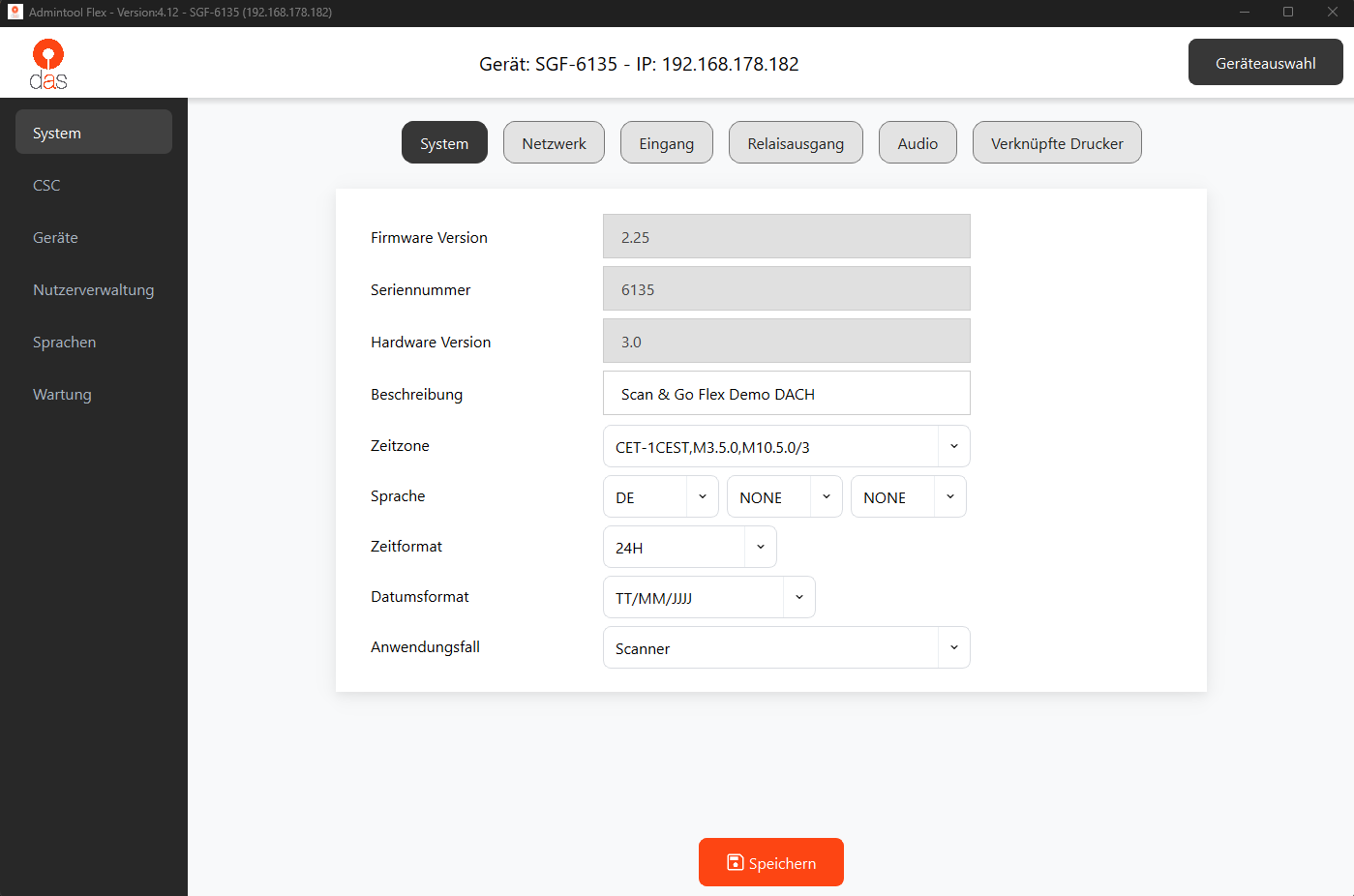 AdminToolFlex Systemansicht